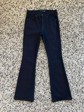 Veronica Beard Jeans Beverly Skinny Flare High Rise Dark Blue Indigo Size 29 / 8